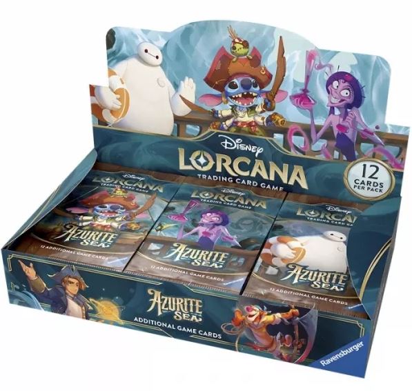 Paquete Refuerzo 24u Azurite Sea Ingles Disney Lorcana