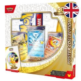Blister Poster Juego Cartas 30th Aniversario Pokemon Ingles