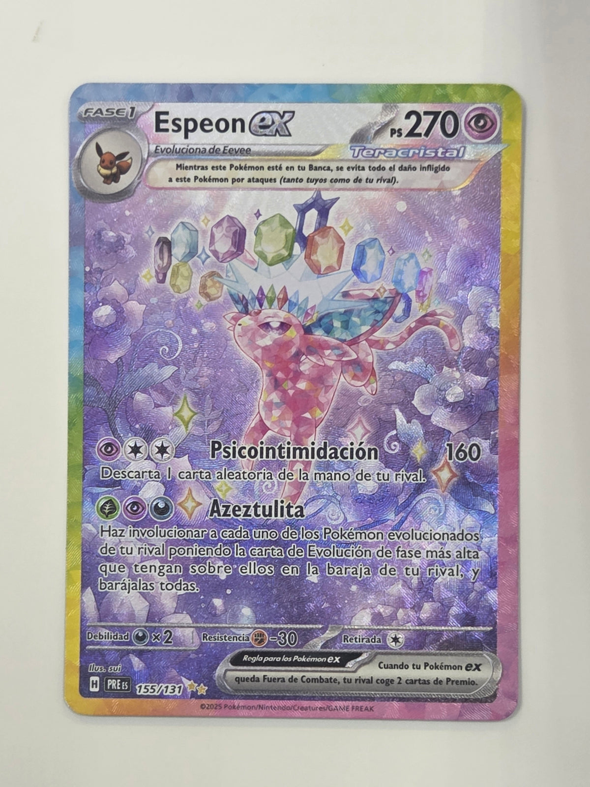CART Espeon ex (PRE 155) ESPAÑOL
