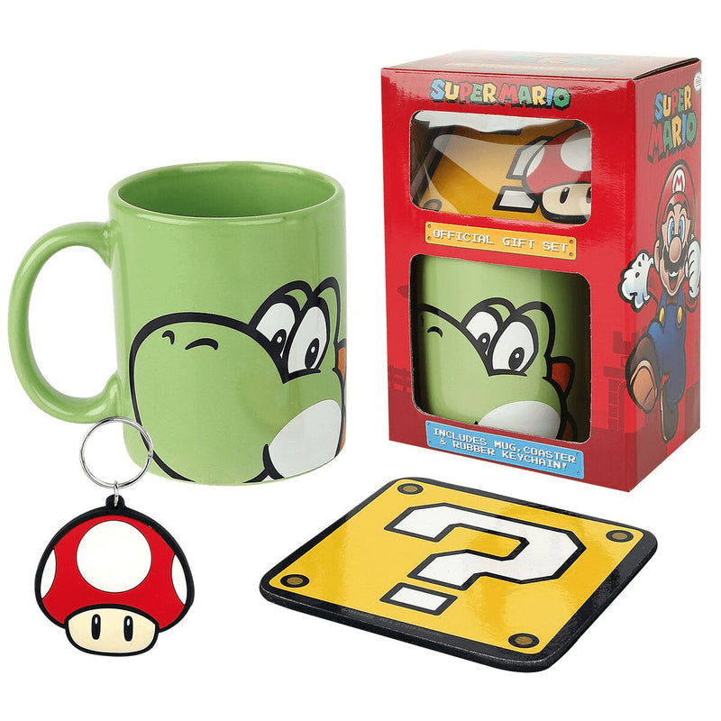 Set Taza + Llavero Super Mario Nintendo