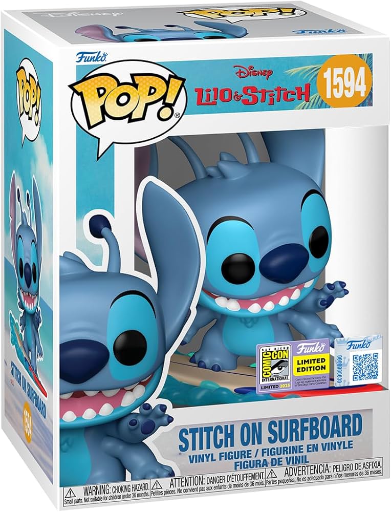 FUNKO POP STITCH SURFBOARD