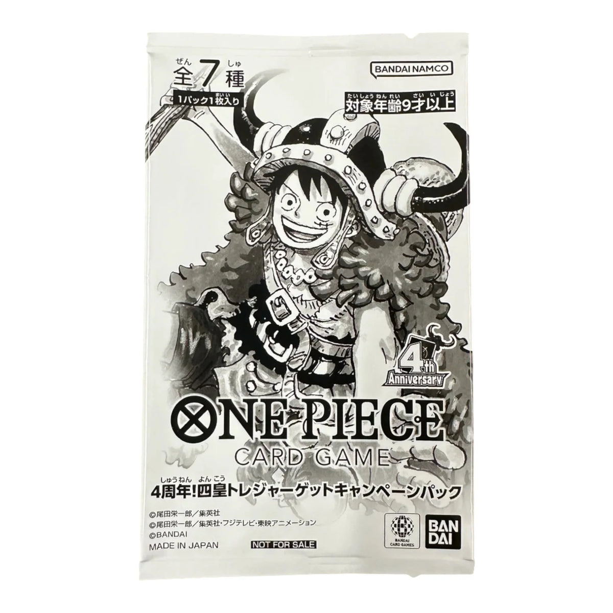 SOBRE ONE PIECE 4TH ANIVERSARIO JAPONES TCG