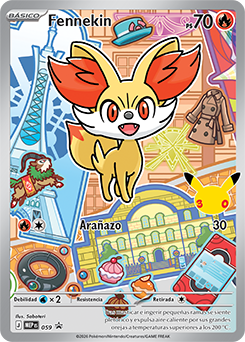 CARTA Pokémon TCG - Fennekin (MEP 059) [ES]
