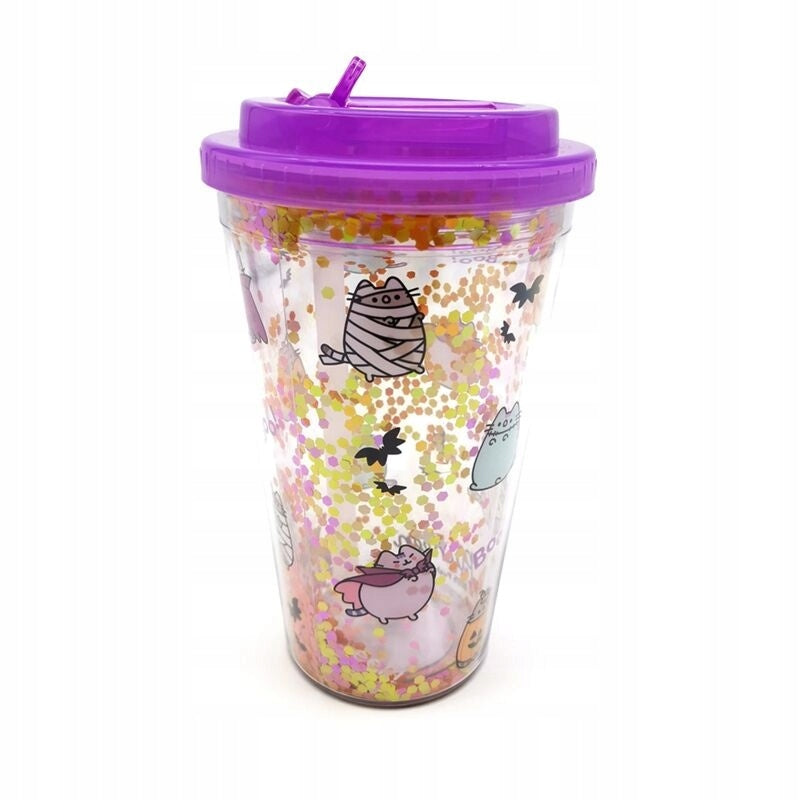 CUP86 VASO PLASTICO INASTILLABLE HALLOWEEN GATO PUSHE