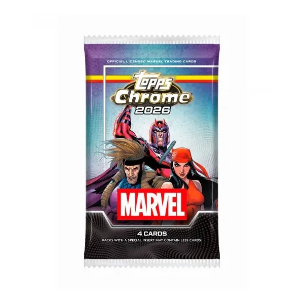 Sobre Marvel Comics Chrome Topps Inglés