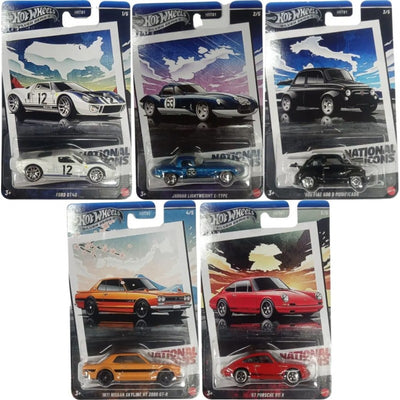 Coche SILVER NATIONAL ICONS Hot Wheels