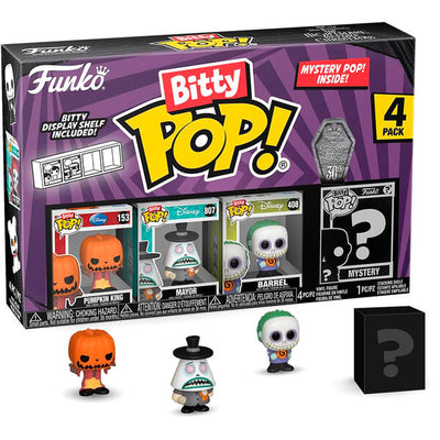 Blister 4 figuras Bitty POP Disney Pumpkin King