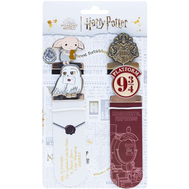 SET DE 4 MARCAPAGINAS HARRY POTTER