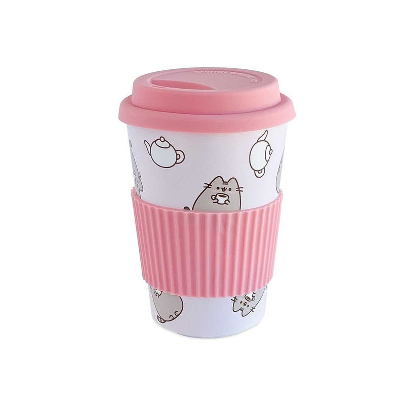 VASO CERAMICO CON TAPA PUSHEEN