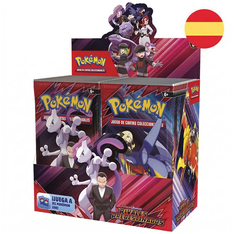 Sobre cartas Rivales Predestinados Pokemon español Reserva
