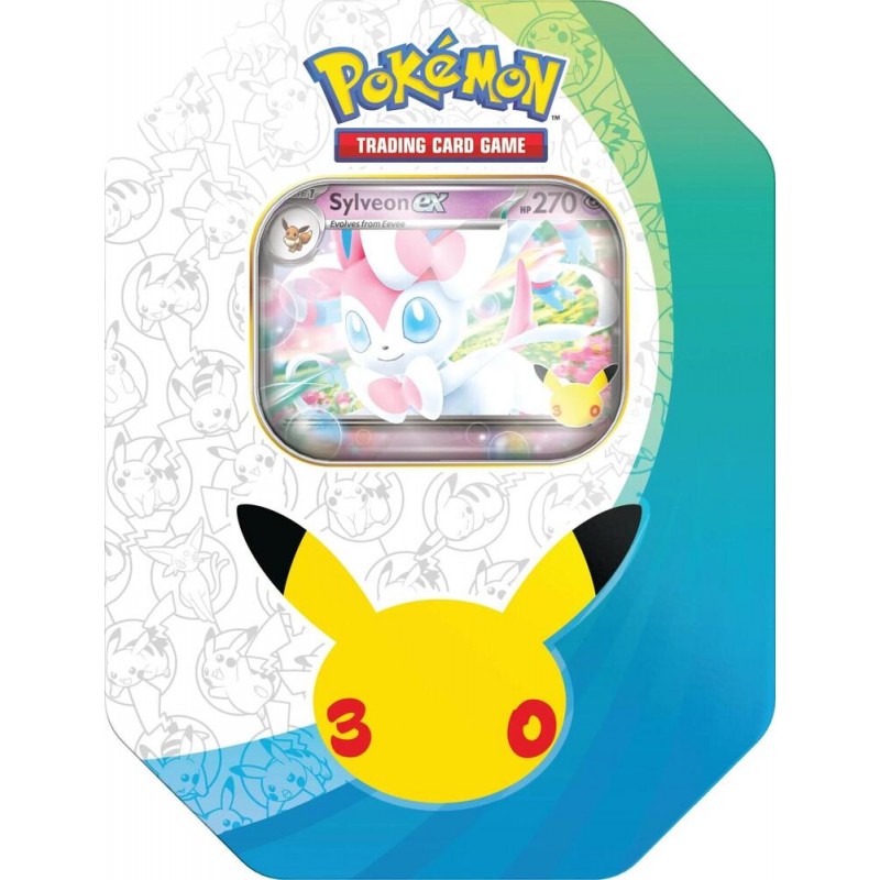 Lata Cartas Pokemon 30 Aniversario Ingles surtido
