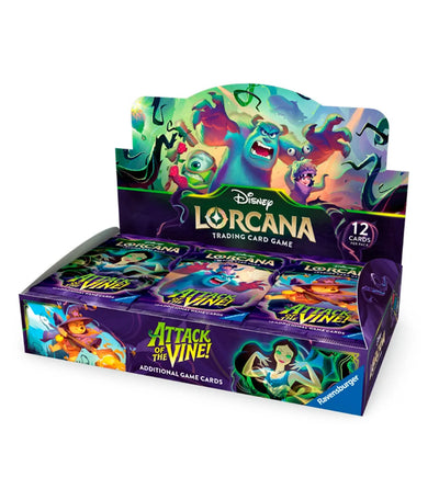 BOOSTER BOX 24 SOBRES LORCANA ATTACK OF THE VINE INGLES