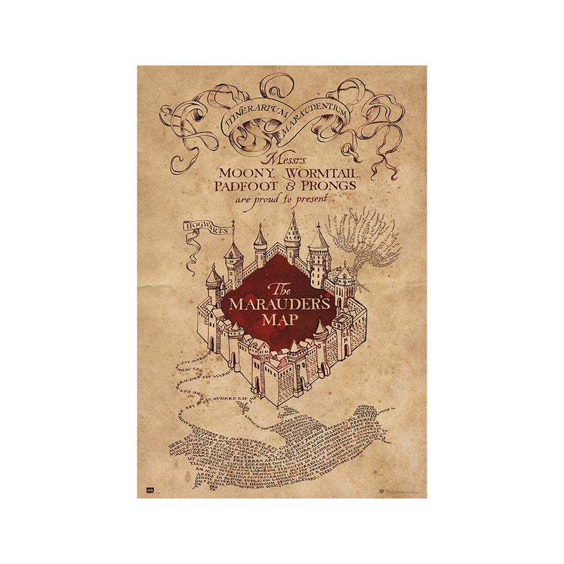Poster Harry Potter Mapa del Merodeador