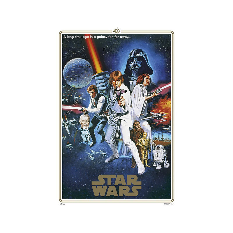 Poster Star Wars Classic 40 Aniversario One Sheet B