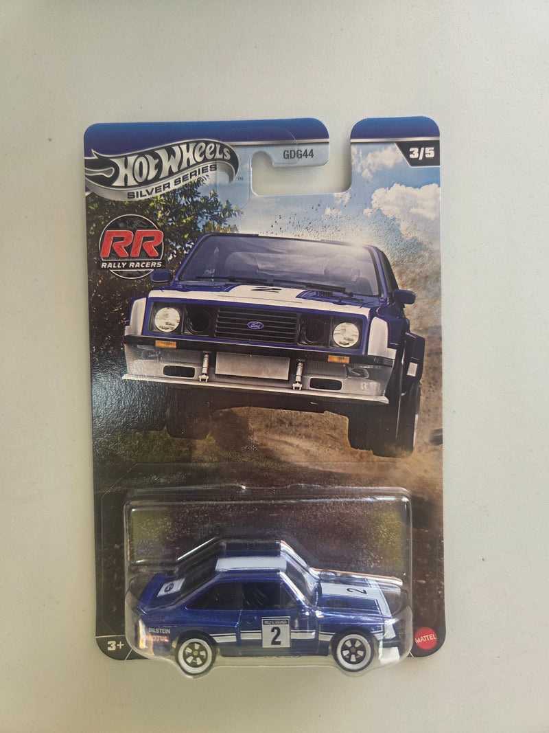 HOT WHEELS RALLY RACERS SILVER SERIES - FORD ESCORT RS 2000