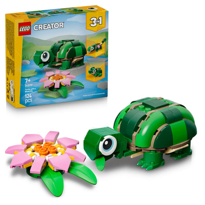 LEGO Creator 3 en 1 Tortuga con Flor de Nenufar