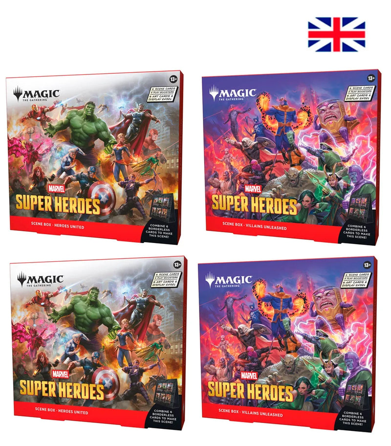 Scene Magic Box Display Marvel Super Heroes Ingles