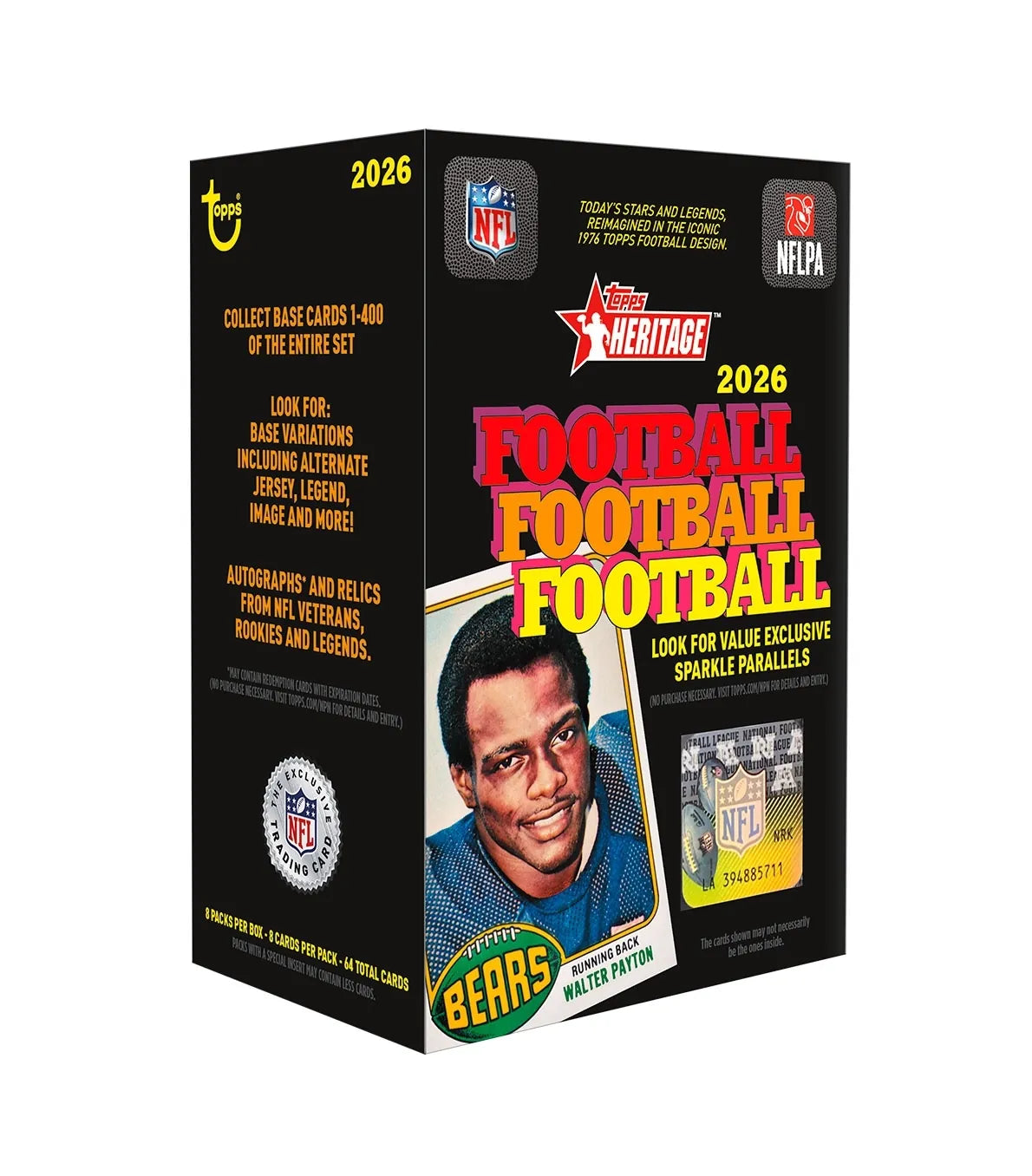 [Reserva] Value Box NFL HERITAGE 2026 (8 Sobres) - Topps Inglés